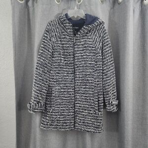 Calvin Klein Black and White Teddy Jacket